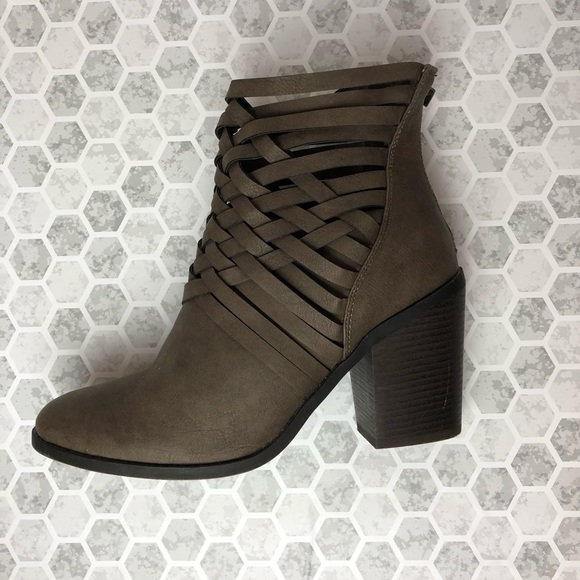 Cato Shoes - Brown Leather Ankle Bootie